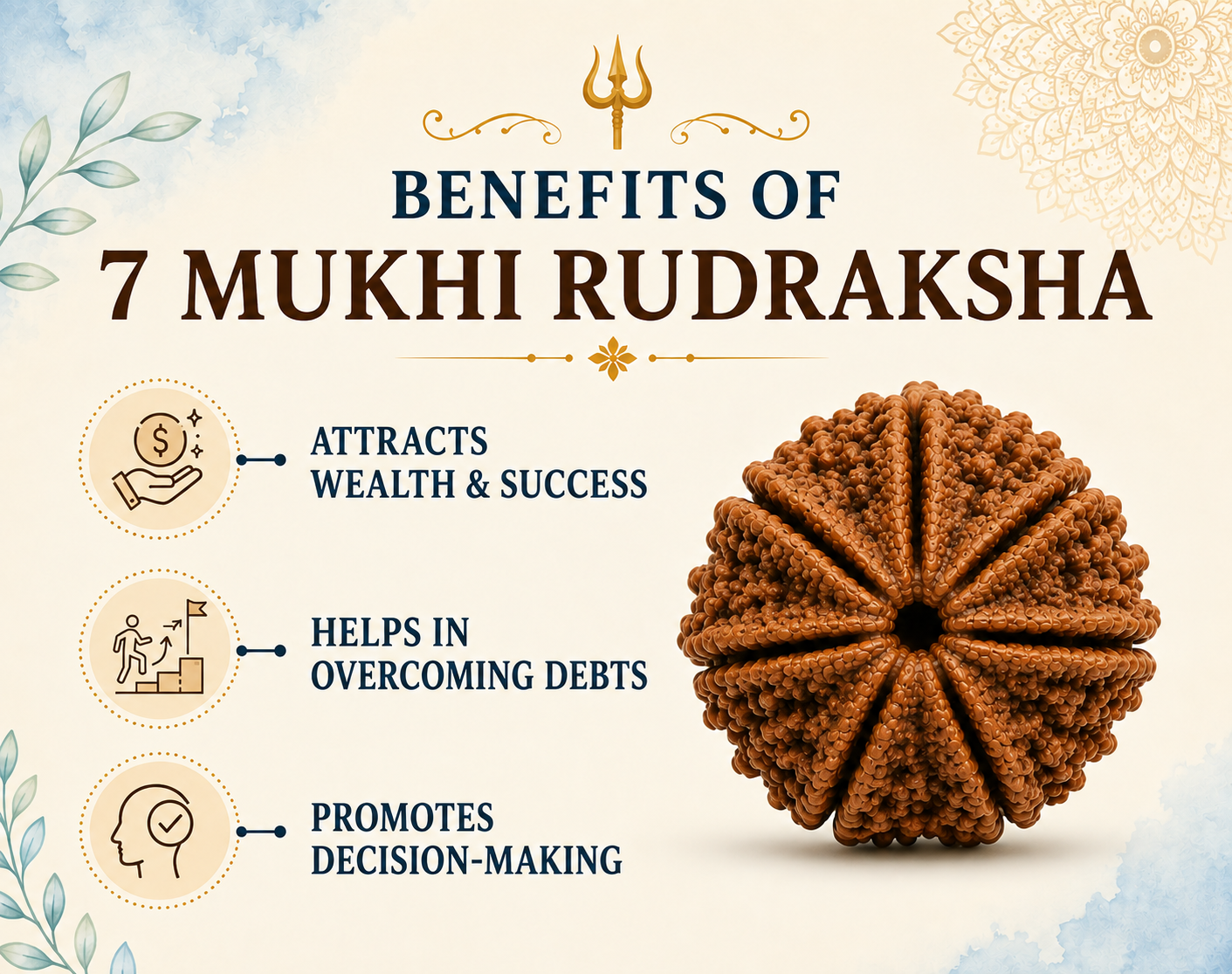 7 Mukhi Rudraksha ( Nepal Origin )